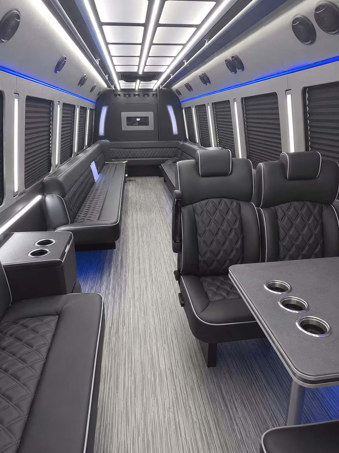 florissant 25 passenger party bus inside