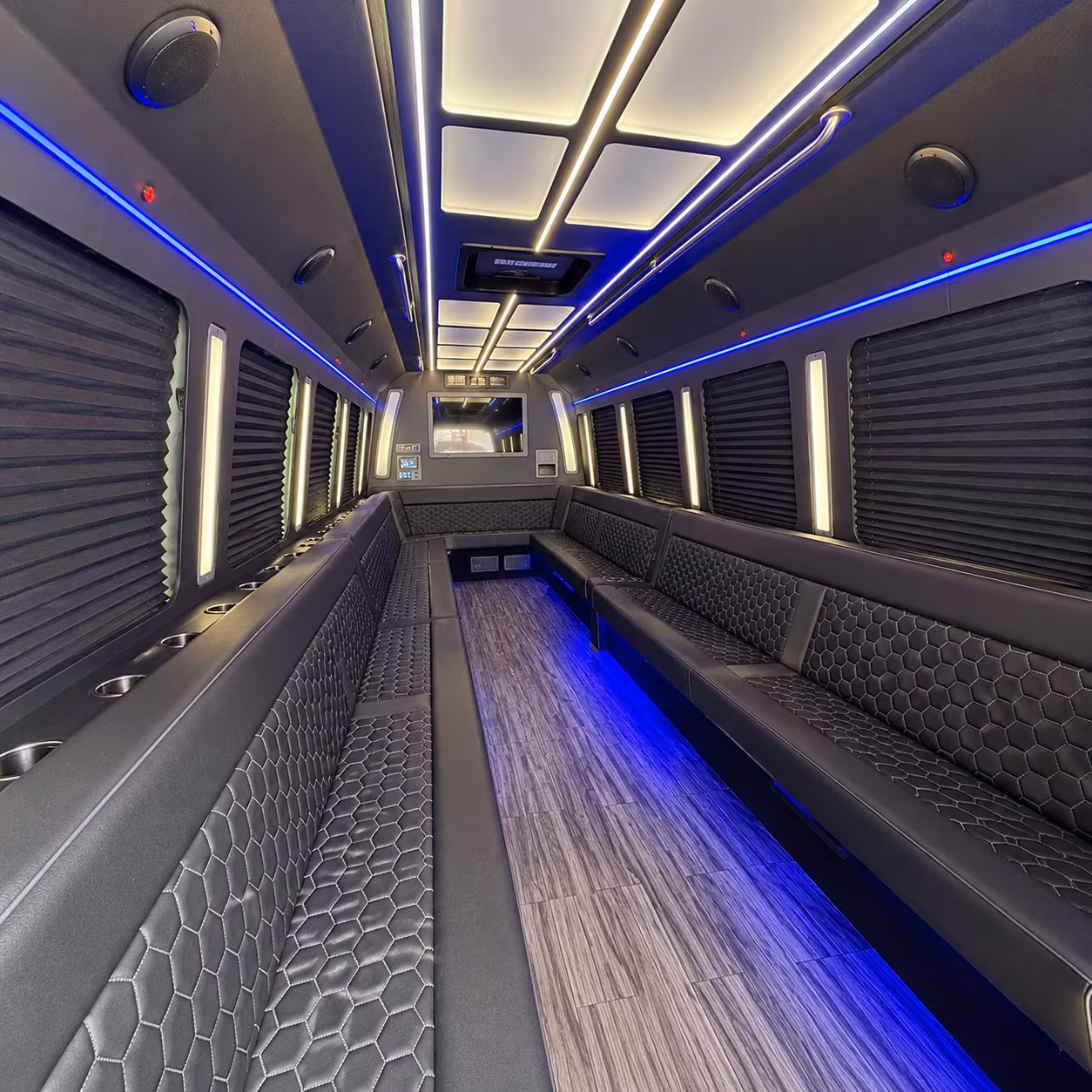 florissant 30 passenger party bus interior